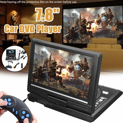 #ad Portable DVD Player CD Card HD 16:9 LCD Large Swivel Screen Rechargeable L8V0 $43.99