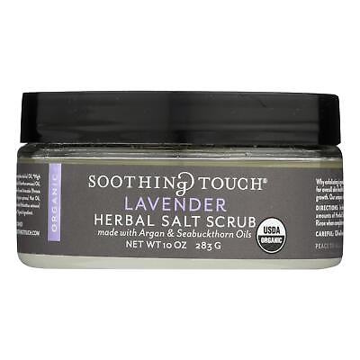 #ad Soothing Touch Scrub Organic Salt Herbal Lavender 10 Oz $19.99