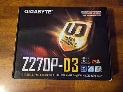 #ad GIGABYTE GA Z270P D3 LGA 1151 Intel Z270 HDMI SATA USB 3.1 ATX Motherboard $19.98