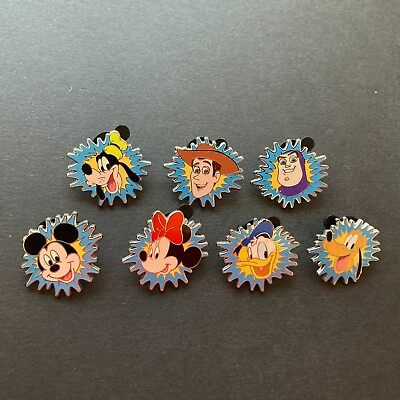 #ad 2010 Mini Pin Collection Complete Set of 7 Pins Disney Pin 74205 $32.00