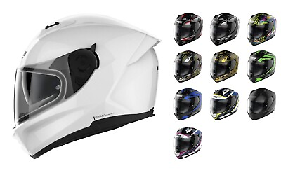 #ad 2024 Nolan N60 6 Full Face Sports Road Motorcycle Internal Sun Visor Helmet GBP 189.99