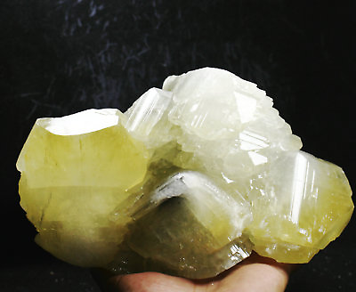 #ad 6.0lb New find natural yellow Calcite Crystal cluster mineral specimen China $239.99