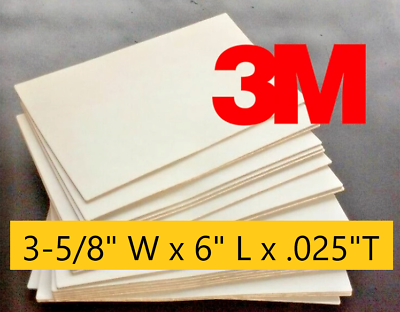 3M 5925 VHB double sided sticky pad VERY HIGH BOND 3 5 8quot; W x 6quot; L x .025quot;T $3.95