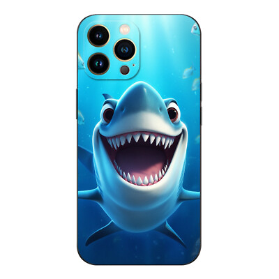 #ad Funny Shark Case For iPhone 15 14 13 12 11 Pro Max Plus Mini XR XS SE 8 7 z259 $12.99
