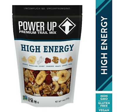 Power Up Trail Mix Gourmet Nut Bag Mega Omega 14oz. *Free Shipping * $15.99