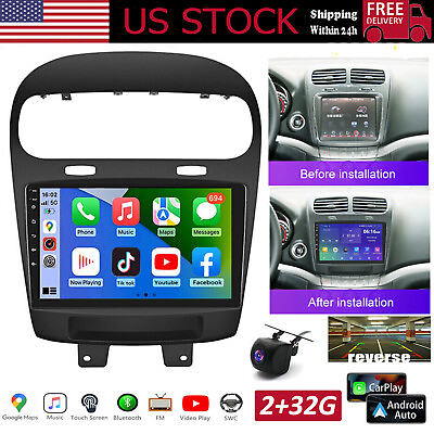 #ad 9quot; Android 13 For Dodge Journey 2012 2020 Stereo Radio Apple Carplay FM GPS Navi $177.90
