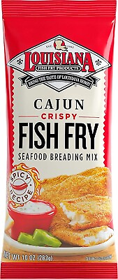 #ad Louisiana Fish Fry Products Cajun Fry 10 OZ Pack of 4 $21.99