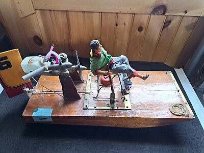 #ad Vintage Handcrafted Gas Motor Air Boat $55.00