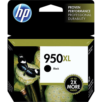 #ad HP 950XL Authentic Ink Cartridge BLACK CN045AN#140 EXPIRES NOV 2025 $58.89 $52.99