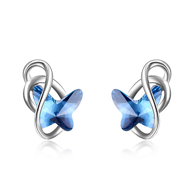 #ad Sterling silver Butterfly Earrings $10.99