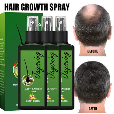 #ad 3x Regrowth Ginger Hair Growth Dense Herbal Serum Anti Loss Hair Essence Spray $18.42