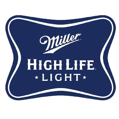 #ad Miller High Life Light Vinyl Sticker Decal 14quot; full $18.47