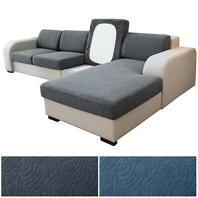 #ad 1 2 3Seater Elastic Sofa Seat Cushion Cover Stretch Couch Chaise Back Slipcover $14.14