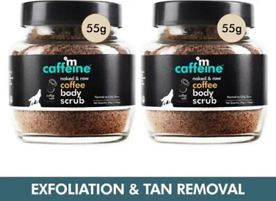 #ad mCaffeine Coffee Body Scrub for Exfoliation Pack of 2 Scrub 55*2 110 g C $24.45