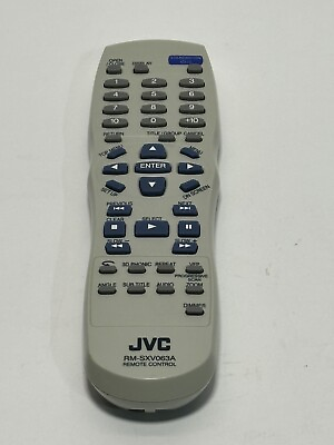 #ad Genuine OEM JVC RM SXV063A DVD Player Remote Control tested Original Works Great $9.34