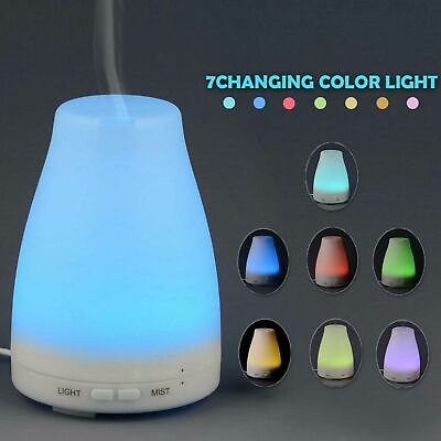 #ad Essential Oil Aroma Diffuse Aromatherapy LED Ultrasonic Humidifier Air Purifier $14.95