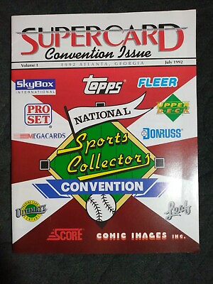 #ad Sports Collectors Convention issue volume 1 july 1992 Skybox Fleer Topps Catalog $10.00