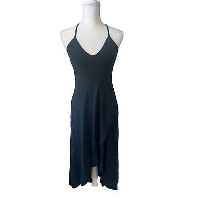 #ad KILIG Black Asymmetrical MIDI Dress Size Small NEW $40.00