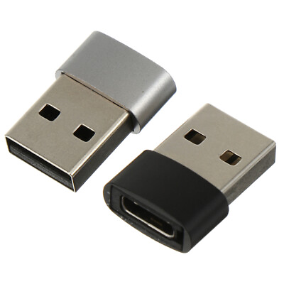 #ad 2 Pcs USB Adapter Alloy Material Charger Cable Type to 2.0A Converter $5.98