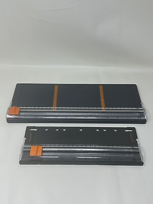 #ad Fiskars 10 Inch amp; 12 Inch Paper Cutters With Slide Blade Set Of 2 $22.99