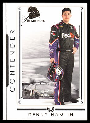 #ad 2007 Press Pass Premium Contenders #10 Denny Hamlin $1.29