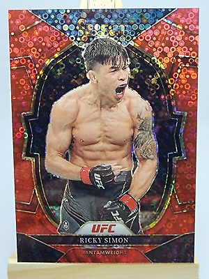 #ad Ricky Simon 2023 Panini Select UFC Red Disco Prizm #91 99 $9.99