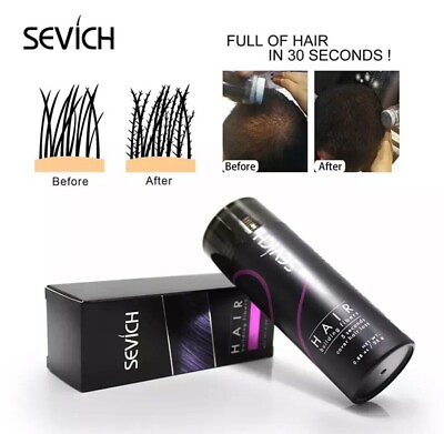 #ad Hair Building Fiber Powder Quality Treatment Keratin Black Sevich .88oz $12.99