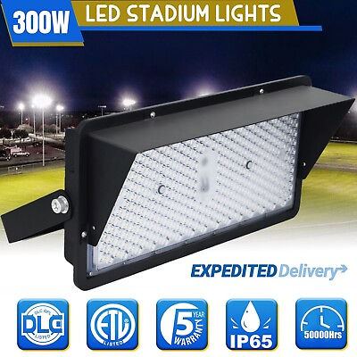 #ad 1500 Watt Equivalent 36000 Lumens Black LED Stadium Light 4000K LED Flood Light $307.99
