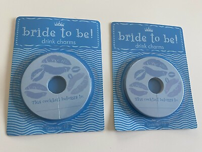 #ad Bride to be Drink Charms Brand New 2 packs of 12 $7.99