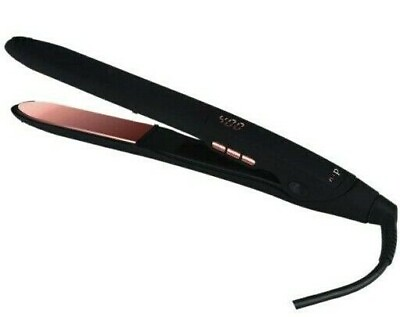 #ad N:P Flat Iron Professional Hair Straightener Salon Slim 1quot; Curve Ceramic Black $19.95