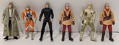 #ad Lot of 6 Hasbro Star Wars figurines: Han Solo Ric Olie Luke Skywalker amp; More C $39.95