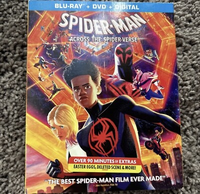 #ad Spider Man: Across the Spider Verse Blu ray DVD Digital Code 2023 Slipcover $11.90