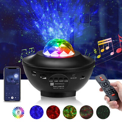 #ad Projector Galaxy Starry Sky Night Light Ocean Star Party Speaker LED Lamp Remote $13.99