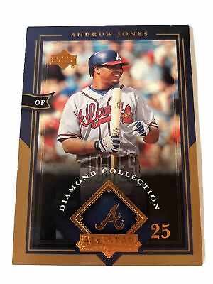#ad 2004 upper deck Baseball diamond collection Andrew Jones #7 $1.49
