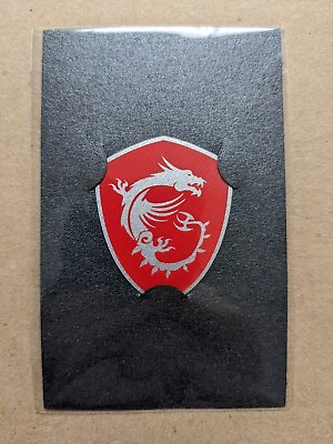 #ad New MSI True Gaming Red Dragon Shield Logo Sticker Case Decal Badge $4.75