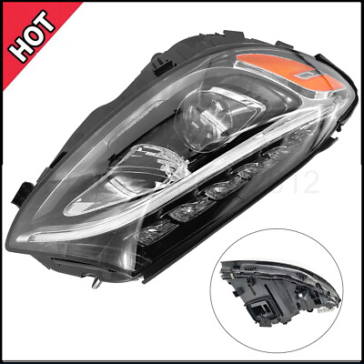 #ad Right Passenger Side LED Headlight RH For 2015 2018 Mercedes Benz C Class W205 $399.00