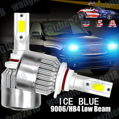 #ad Ice blue 9006 LED Headlight Low Beam for GMC Sierra 1500 1999 2006 Envoy 2002 09 $15.21