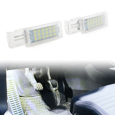 #ad White LED Footwell Light Lamp For VW SKODA Golf6 2009 2013 Jetta 2006 2008 2pcs $13.43
