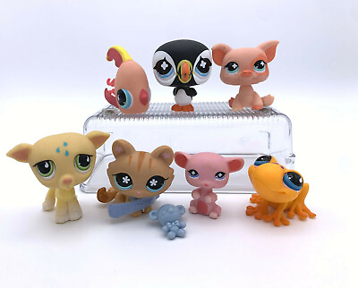 #ad Authentic Littlest Pet Shop Collector Pack 7 Animals and Accessories Genuine LPS $79.00