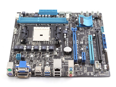 #ad ASUS AMD A75 FCH Motherboard F1A75 M LE Socket FM1 DDR3 mATX DVI USB3.0 $35.53