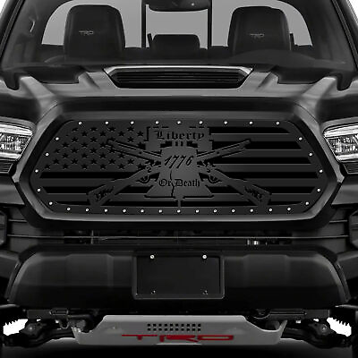 #ad Custom Aftermarket Steel Grille Kit for 2016 2017 Toyota Tacoma LIBERTY OR DEATH $399.95