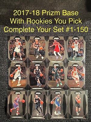 #ad 2017 18 PRIZM BASE Basketball Complete Your Set You Pick ROOKIE Card #1 150 2017 $1.49