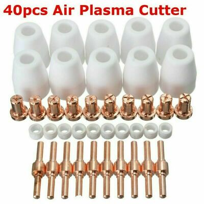 #ad Plasma Cutter Consumables Kit Electrode Tips Nozzle Extended Shroud Shield Cup $24.99