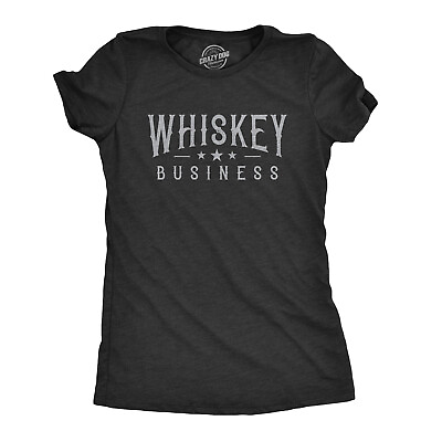 #ad Womens Whiskey Business T shirt Funny Drinking Party Vintage Graphic Tee $7.70