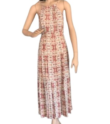 #ad Nanette Lepore Dress Size 6 Orange Floral Bohemian Peasant Prairie Spring $19.00