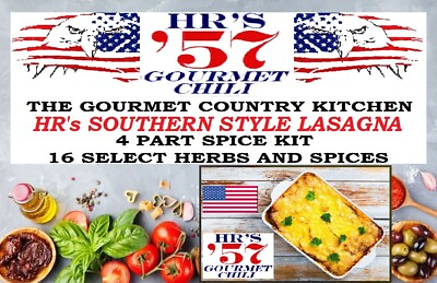 #ad Southern Lasagna 4 Part Kit HR#x27;s #x27;57 Gourmet 16 Spices Benefits T2T Foundation $7.98