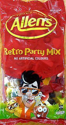 #ad NEW Allen#x27;s Retro Party Mix 1kg Party Supplies Occasion Birthday Christmas $61.99