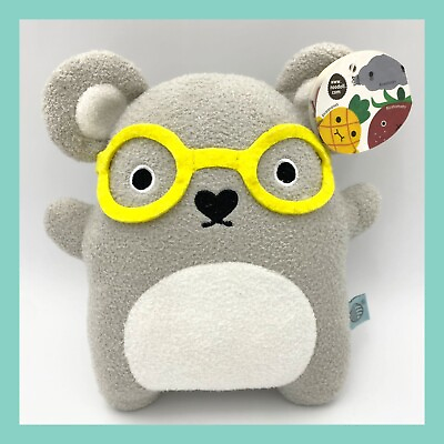 #ad ❤️NEW Noodool Ricehawking Scientist Gray Panda 8” Plush Toy ❤️ $18.98