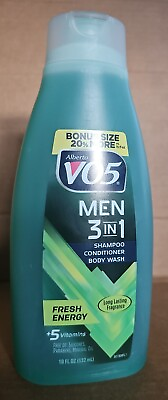 #ad Mens Shampoo And Conditioner VO5 Alberto 3 in 1 Body Wash Fresh Energy $8.65
