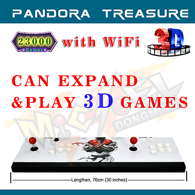 #ad All Metal Lengthen 23000 Games Pandora Box 3D WiFi Retro Game Arcade Console HD $219.00